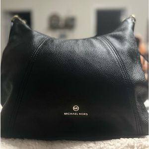 Michael Kors Black Lupita Large Convertible Hobo